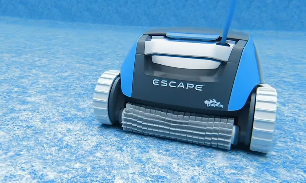 Dolphin Escape Robotic Pool Cleaner Cleaning Pool